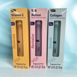 B.PURE Vitamin C Serum Under Eye Roller - Vitamin C,Retinol,Collagen-Set